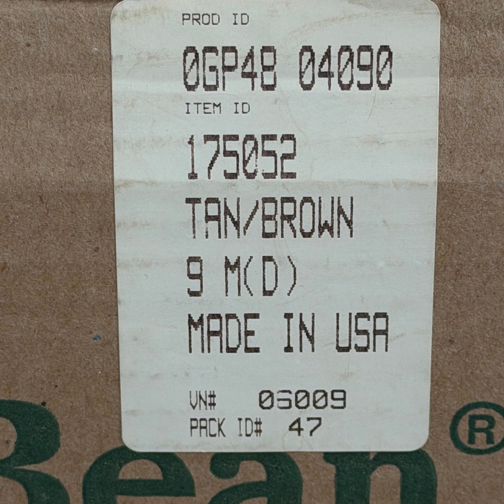 LL Bean Boots 8" Mens 9 M Duck Boots Tan Brown Waterproof Made in USA 175052 - Picture 12 of 14